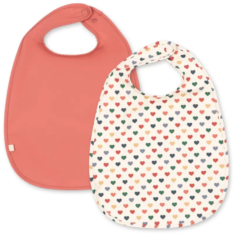 Konges Sløjd Coeur Colore/Faded Rose 2 Pak Dinner Hagesmæk 1