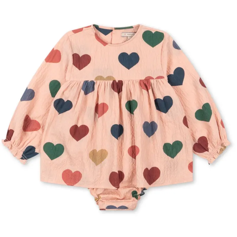 Konges Sløjd Coeur Rose Coloré Elin Romper Gots 1