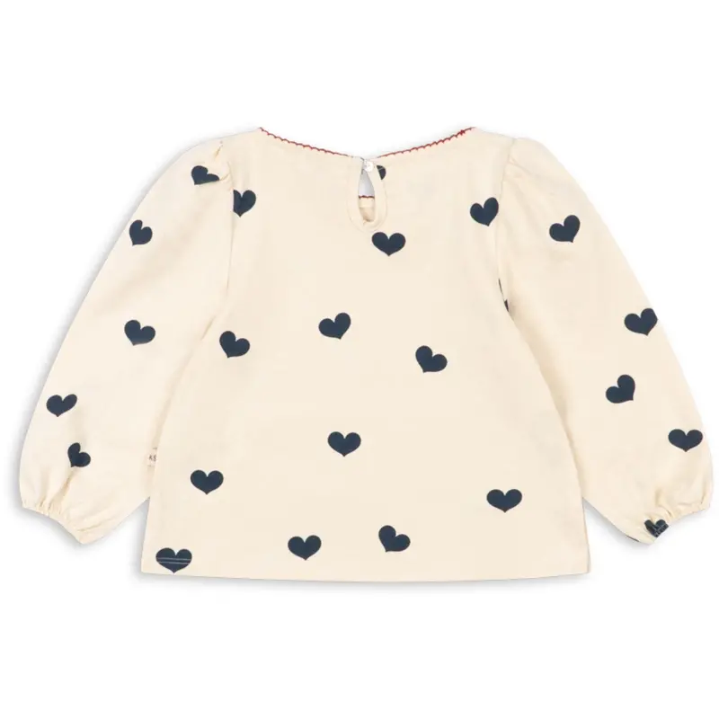 Konges Sløjd Cuore Tricolore Drey Slit Bluse Gots 6