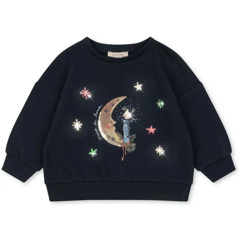 Konges Sløjd Dark Navy Loupy Lou Sweatshirt Ocs 1