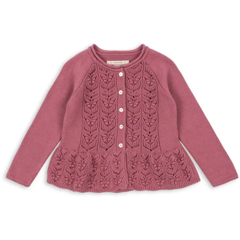Konges Sløjd Deco Rose Cabby Flæse Cardigan Gots 1