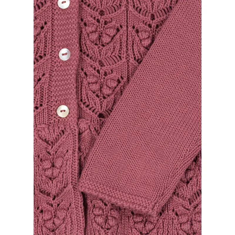 Konges Sløjd Deco Rose Cabby Flæse Cardigan Gots 2