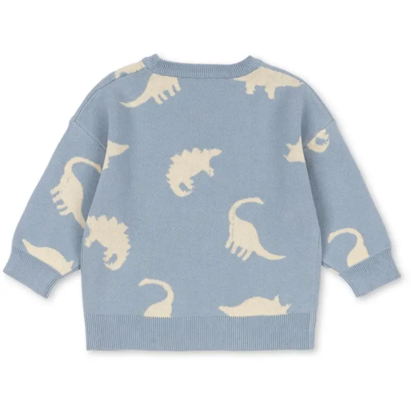 Konges Sløjd Dino Mist Lapis Strik Sweater Gots 4