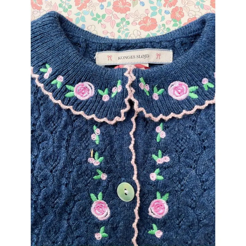 Konges Sløjd Ensign Blue Rosier Cardigan 2