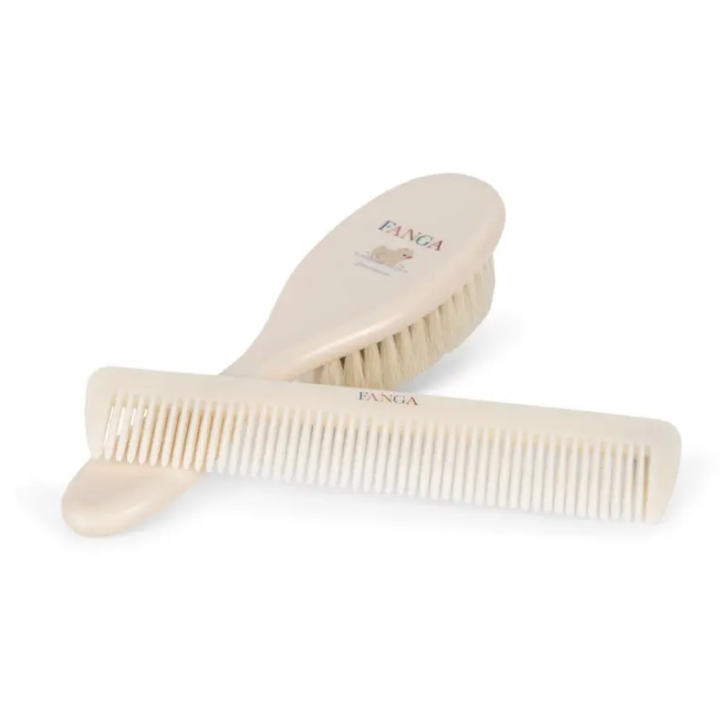 Konges Sløjd Fanga Fontana Beige Baby Hairbrush Sæt 1