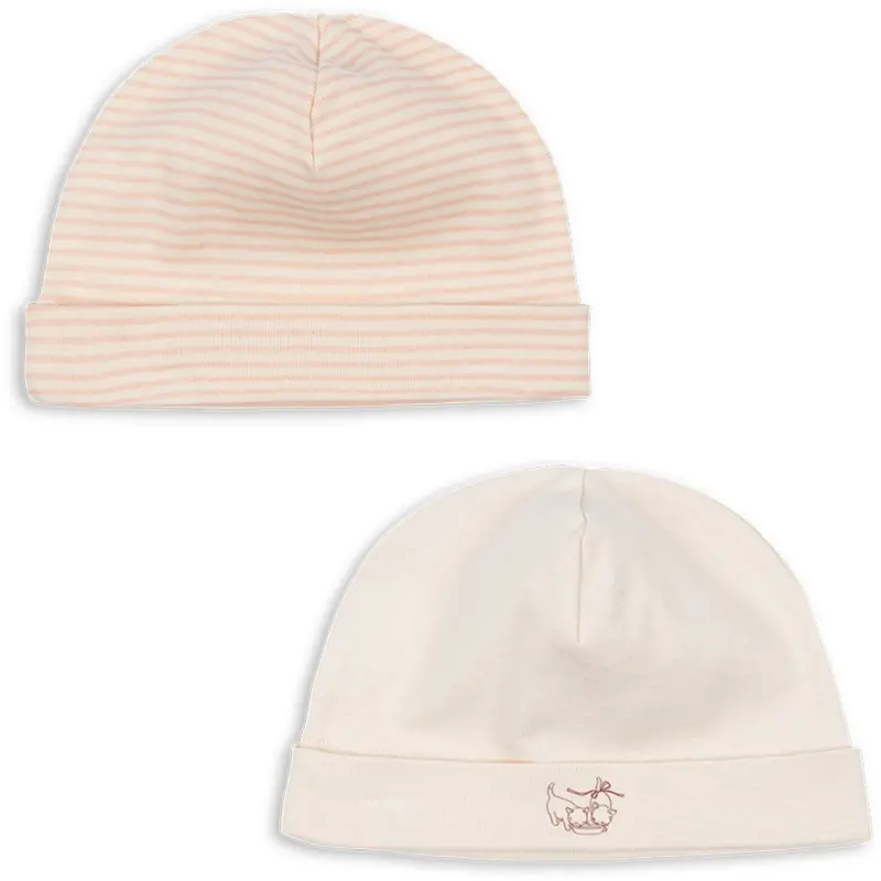 Konges Sløjd Fanga Fontana Blush Mix Fio Stripe 2 Pak Beanie Ocs 1