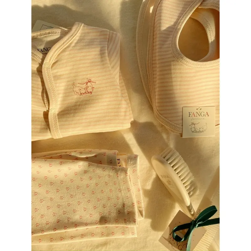 Konges Sløjd Fanga Fontana Blush Mix Fio Stripe 2 Pak Bukser Ocs 2