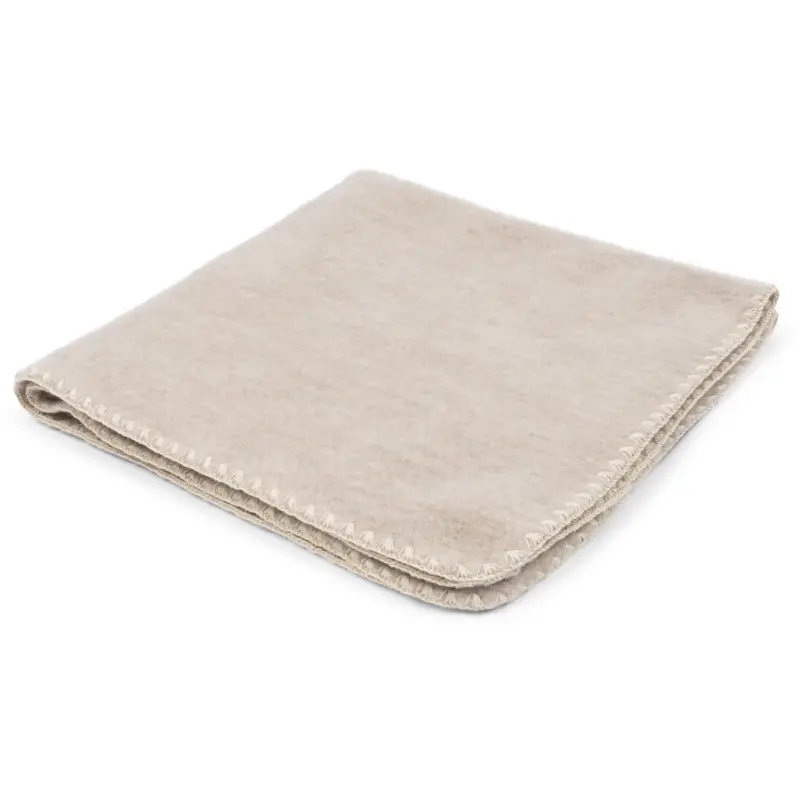 Konges Sløjd Fanga Fontana Oatmeal Melange Erba Uld Fleece Baby Tæppe 1