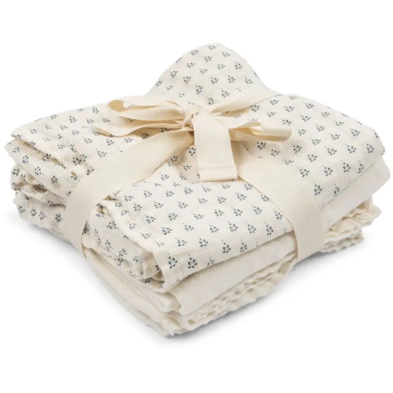 Konges Sløjd Fanga Fontana Punto Blu Bellini 3 Pak Muslin Cloth Gots 1
