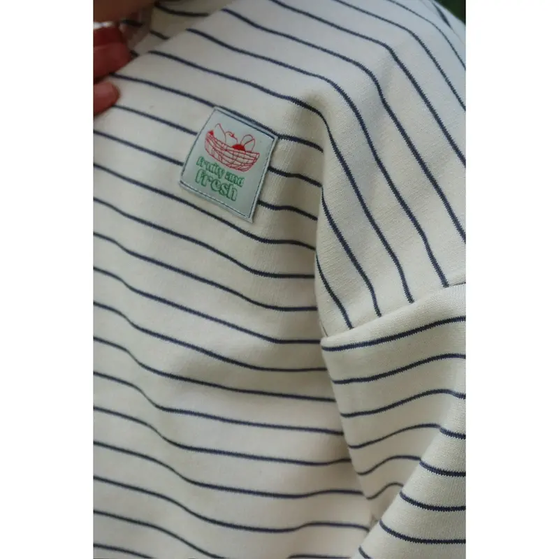 Konges Sløjd Flintstone Stripe Lou Stripe Half Zip Sweat Ocs 3