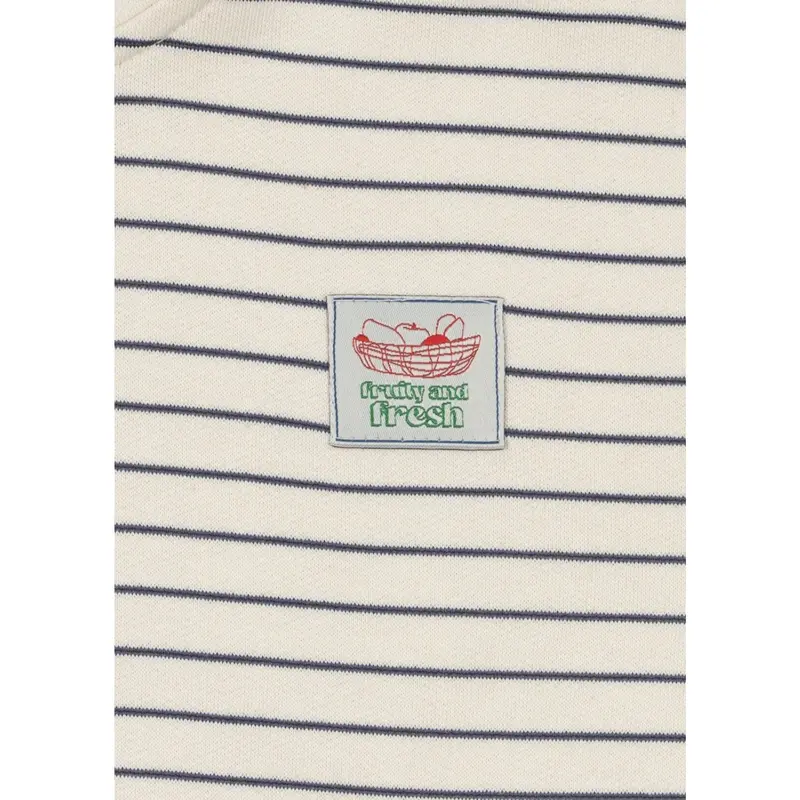 Konges Sløjd Flintstone Stripe Lou Stripe Half Zip Sweat Ocs 7