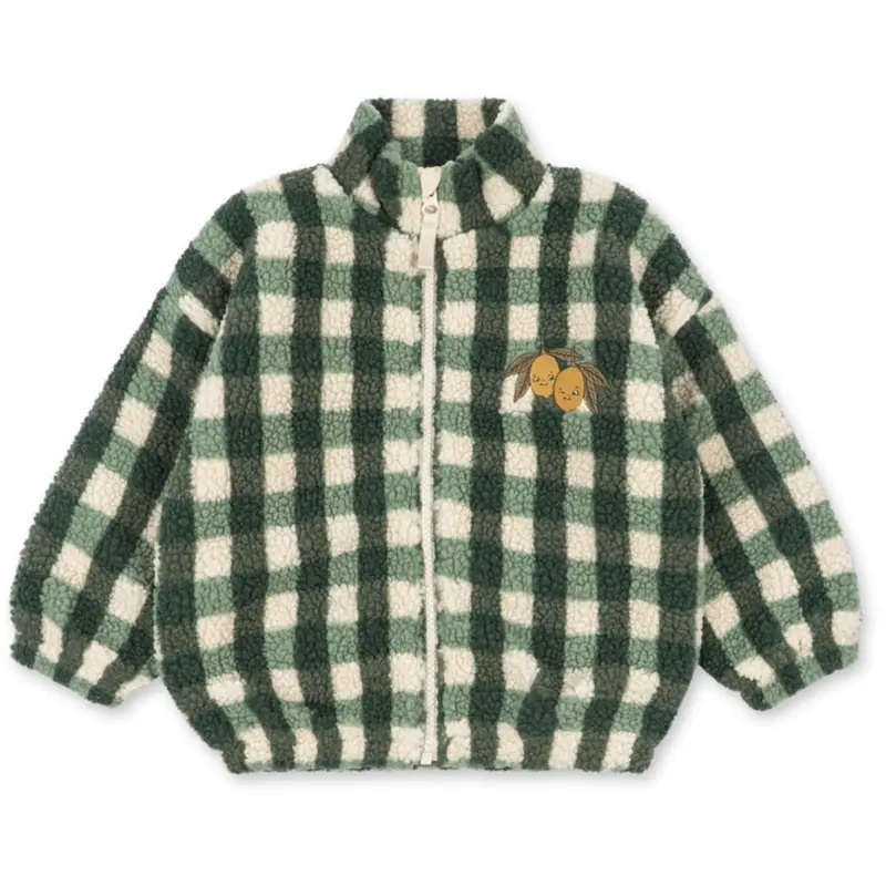 Konges Sløjd Green Check Jody Bamse Jakke Grs 1