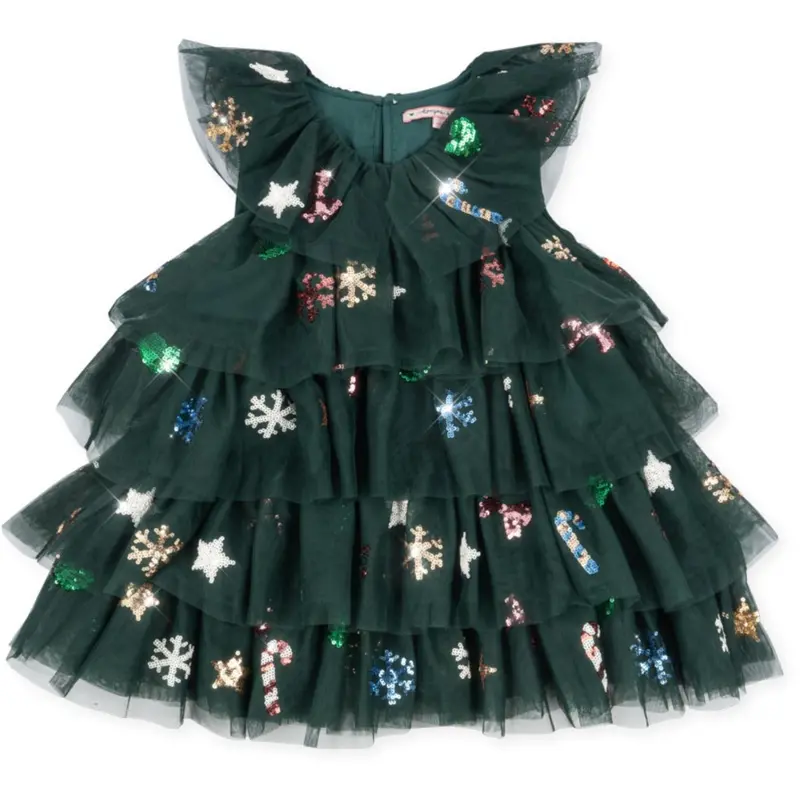 Konges Sløjd Hunter Green Yvonne Christmas Kjole 1