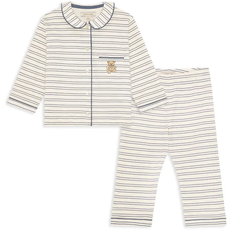 Konges Sløjd Indigo Butter Stripe Pio Sæt Gots 1