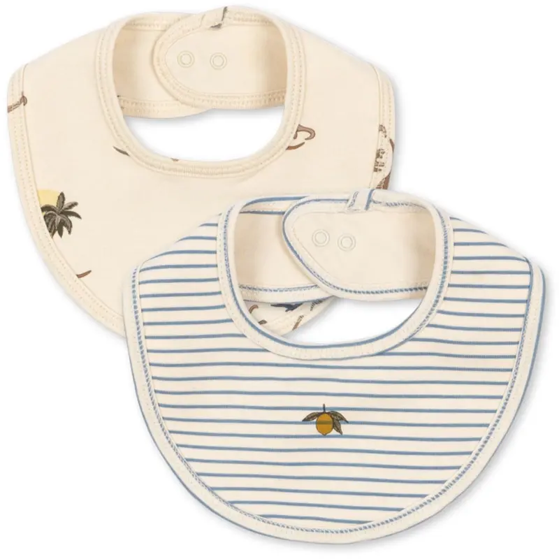 Konges Sløjd Kubi/Stripe Bluie Basic 2 Pak Hagesmæk 1