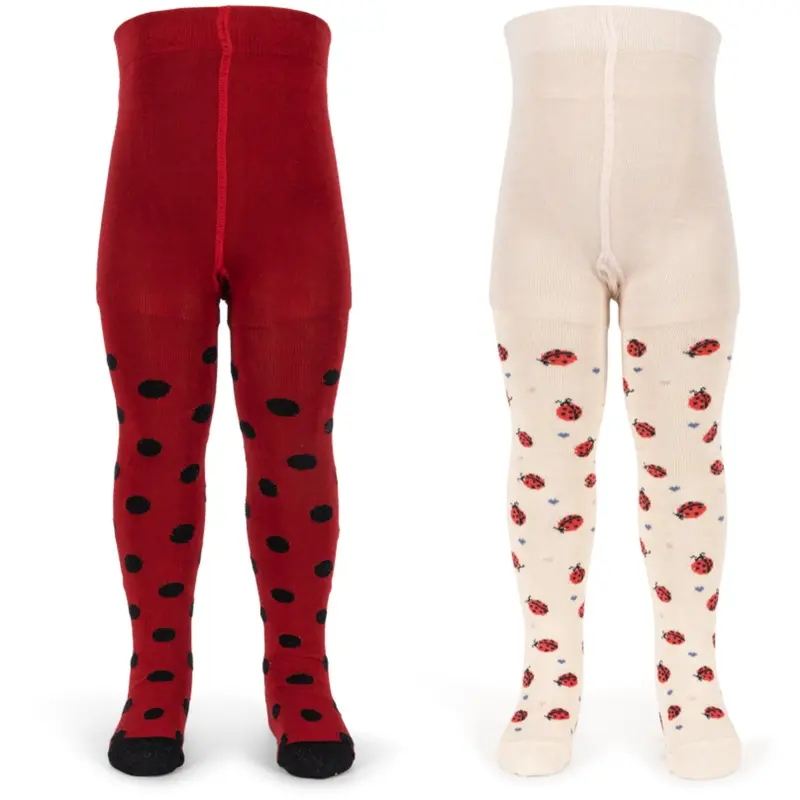 Konges Sløjd Ladybug 2 Pak Ladybug Jacquard Strømpebukser 1