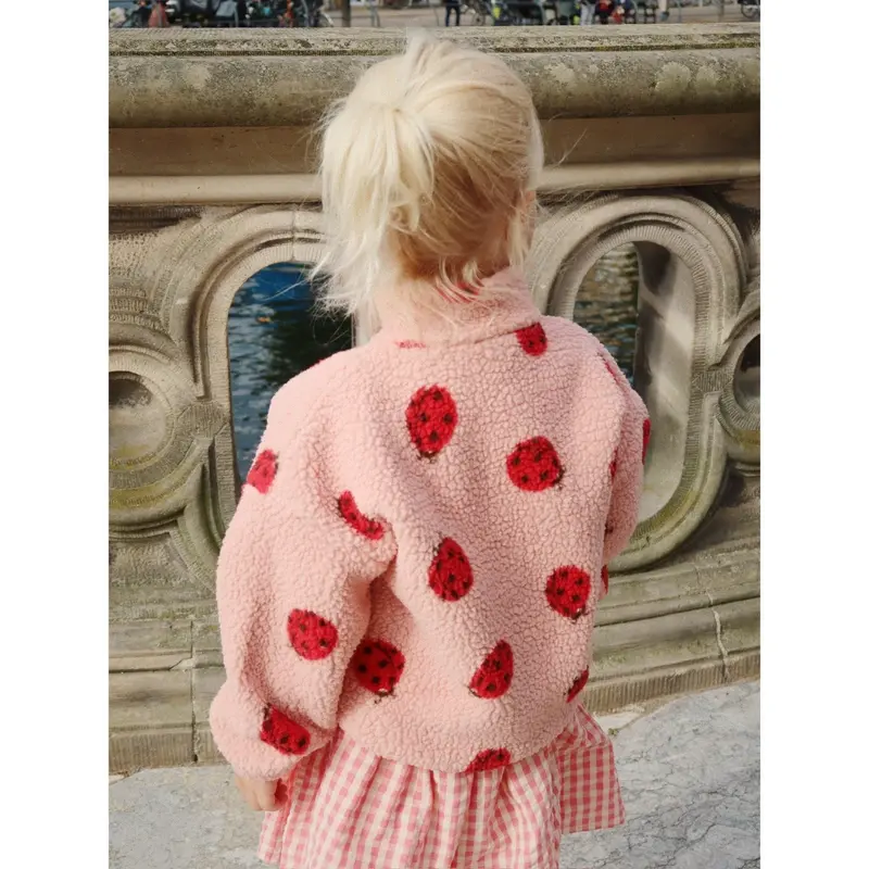 Konges Sløjd Ladybug Pink Jody Bamse Jakke Grs 3