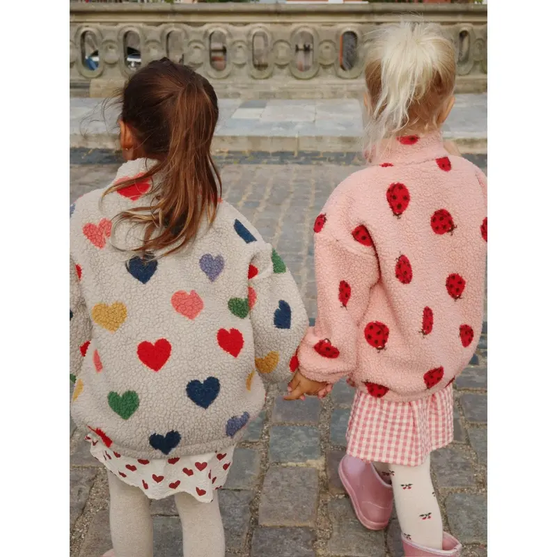 Konges Sløjd Ladybug Pink Jody Bamse Jakke Grs 6