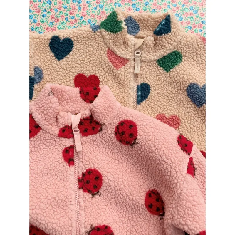 Konges Sløjd Ladybug Pink Jody Bamse Jakke Grs 9