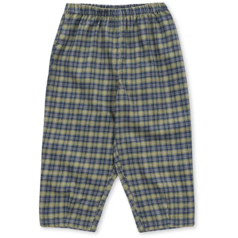 Konges Sløjd Laurel Blue Check Cara Bukser Gots 1