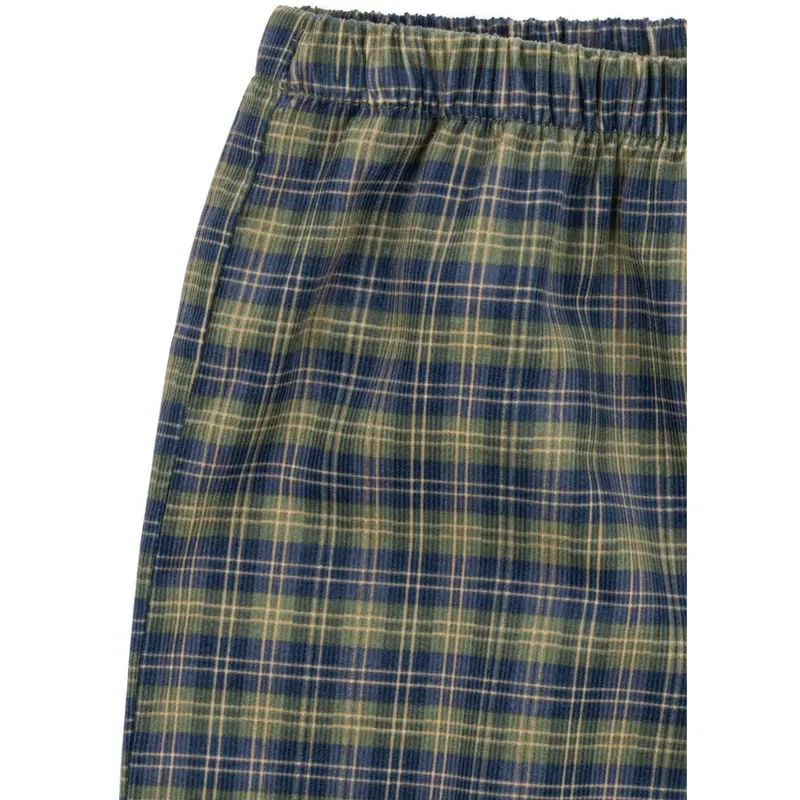 Konges Sløjd Laurel Blue Check Cara Bukser Gots 3