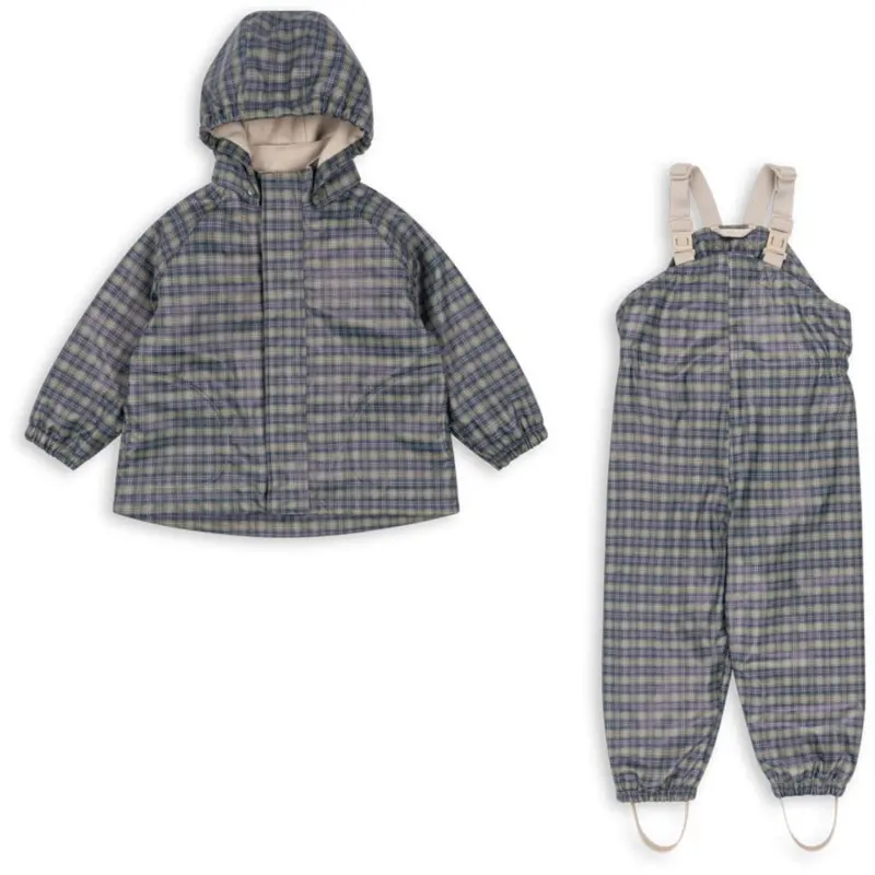 Konges Sløjd Laurel Blue Check Rainy Palme Sæt 1