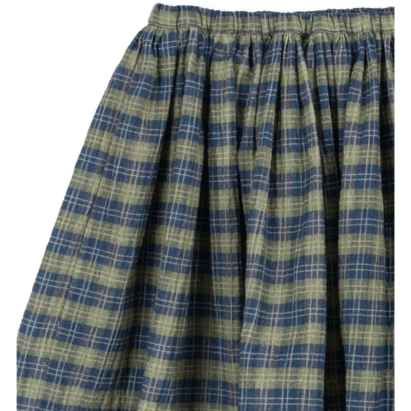 Konges Sløjd Laurel Blue Check Terre Nederdel Gots 2