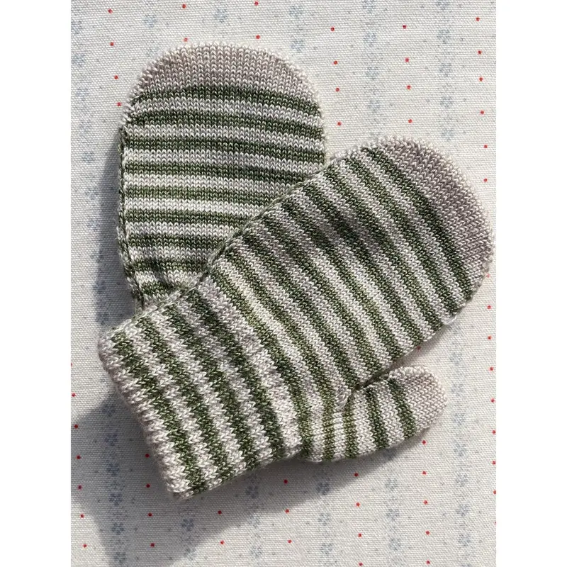 Konges Sløjd Lemon/Stripe 2 Pak Filla Vanter 2