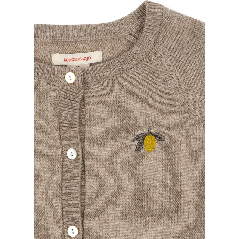 Konges Sløjd Light Brown Mattou Strik Cardigan 3