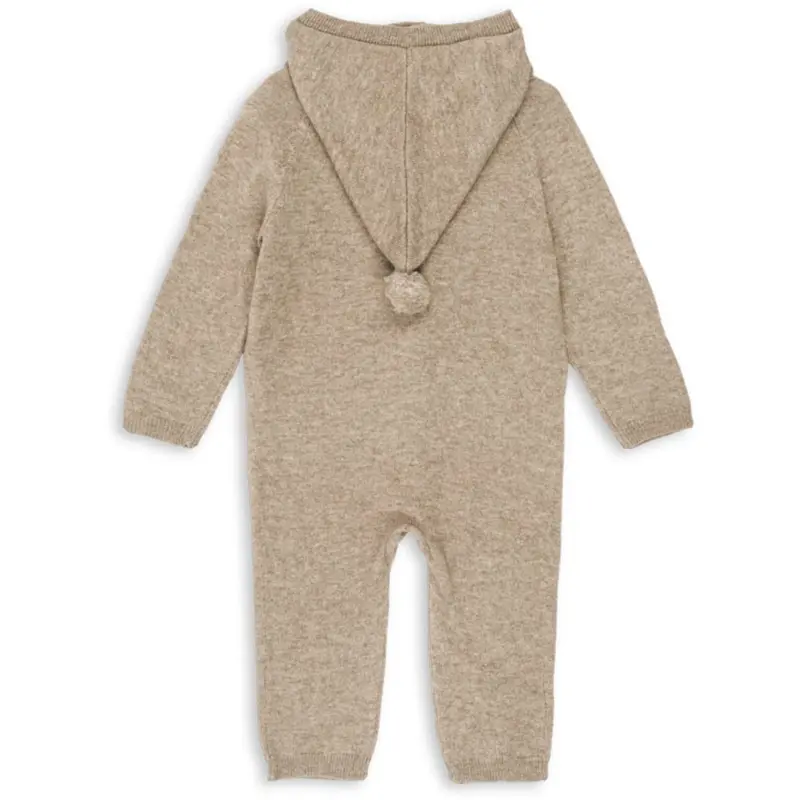 Konges Sløjd Light Brown Mattou Strik Onesie 7