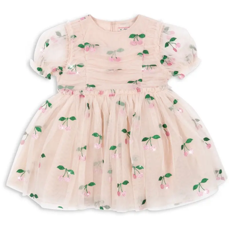 Konges Sløjd Ma Grande Cerise Pink Glitter Tullie Kjole 1