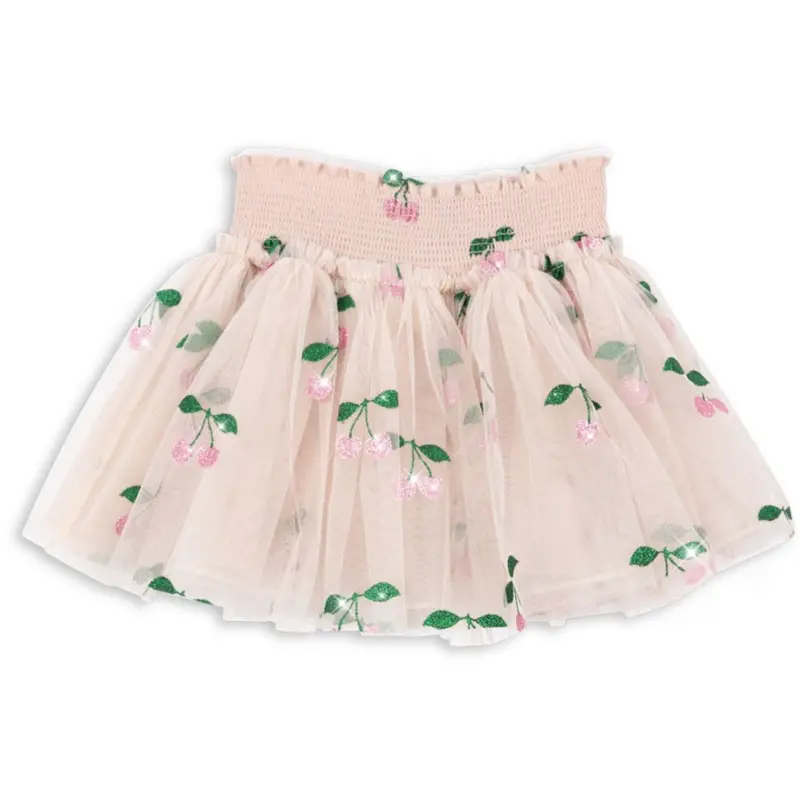 Konges Sløjd Ma Grande Cerise Pink Glitter Tullie Smock Nederdel 5