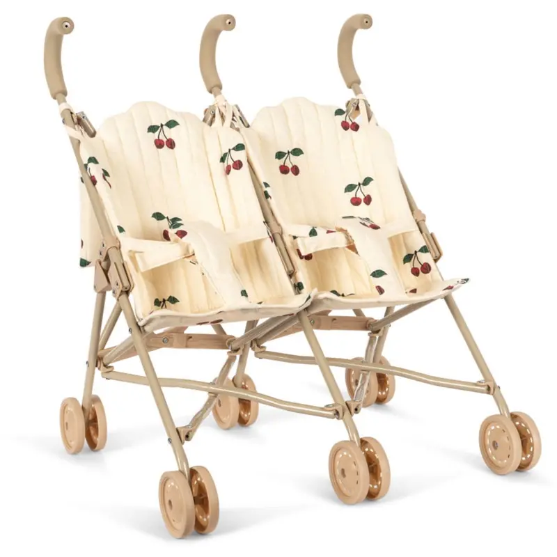 Konges Sløjd Ma Grande Cerise Twin Dukke Stroller 1