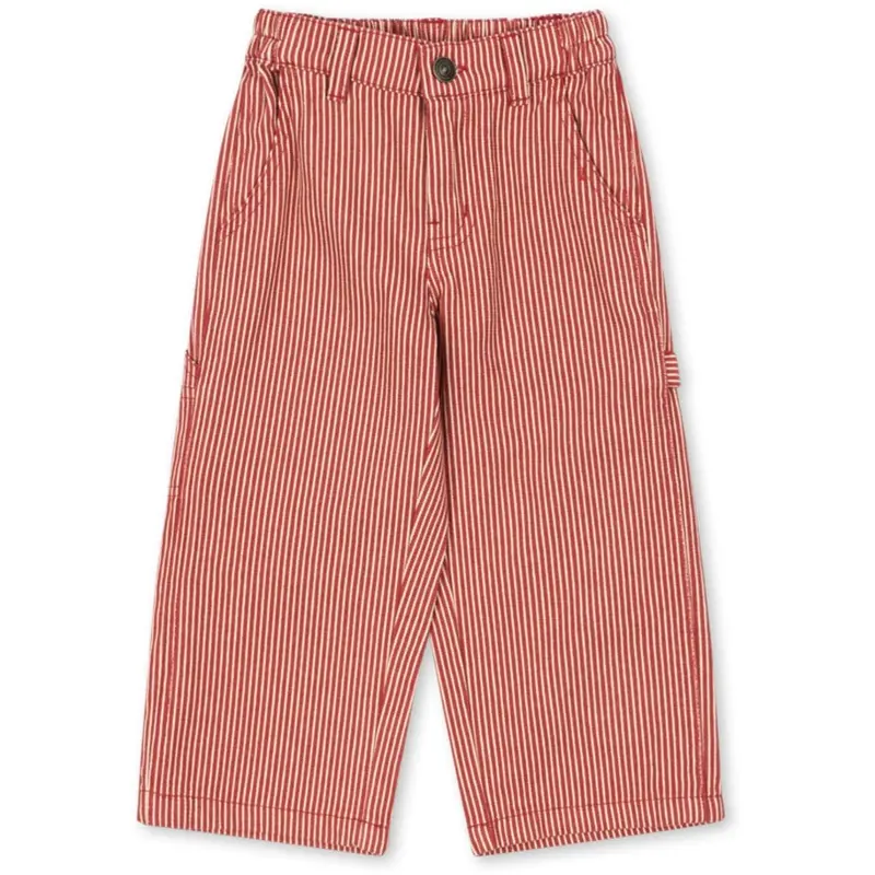 Konges Sløjd Milk Rouge Stripe Luc Bukser Gots 1