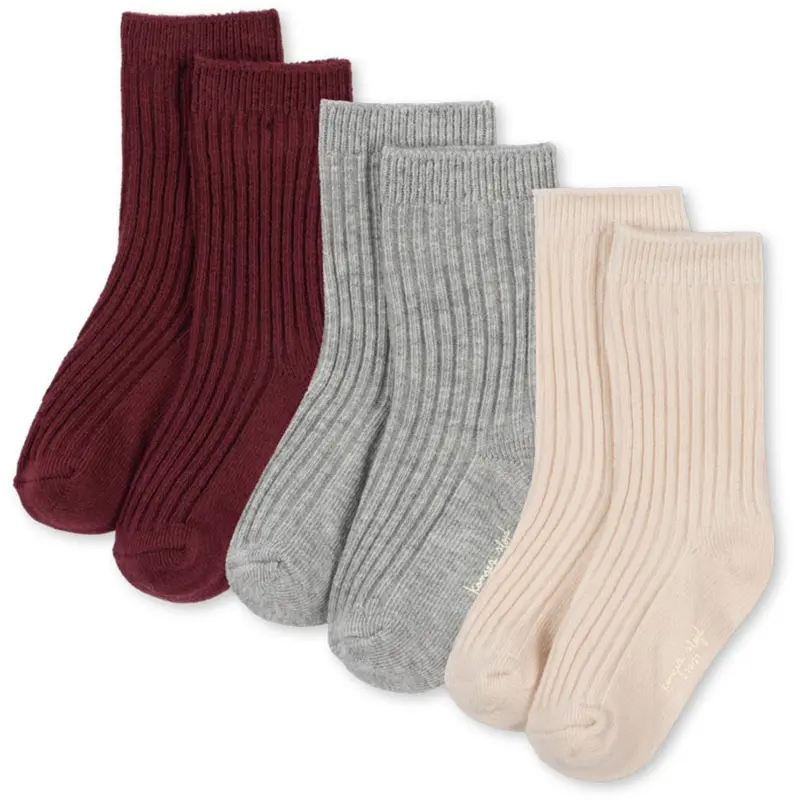 Konges Sløjd Mix Pack 3 Pak Rib Strømper 1