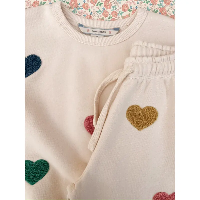 Konges Sløjd Multi Heart Lou Terry Sweat Bukser Ocs 5