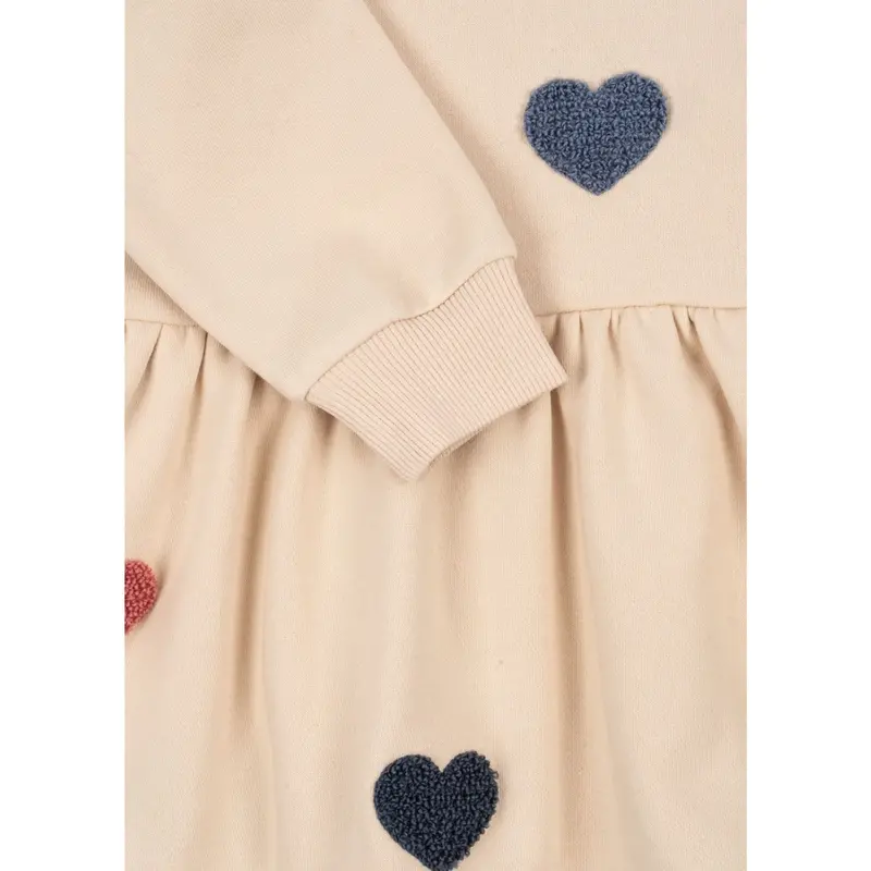 Konges Sløjd Multi Heart Lou Terry Sweat Kjole Ocs 2