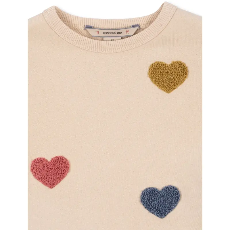 Konges Sløjd Multi Heart Lou Terry Sweat Kjole Ocs 3