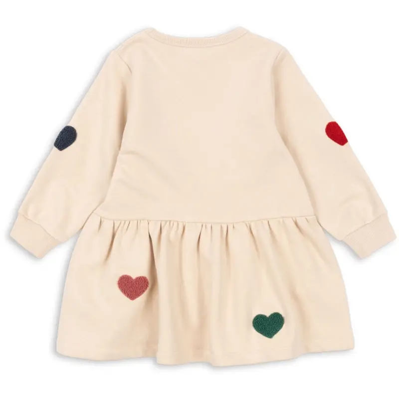 Konges Sløjd Multi Heart Lou Terry Sweat Kjole Ocs 4