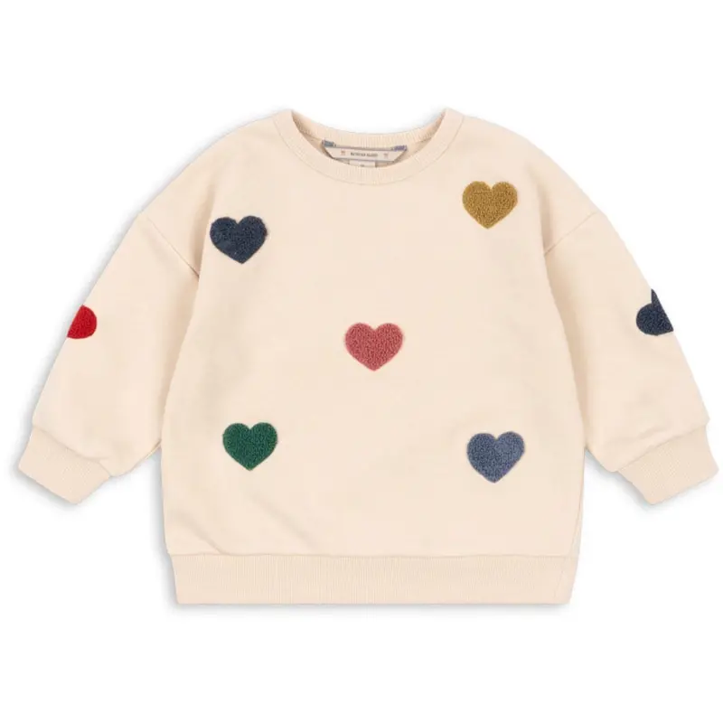 Konges Sløjd Multi Heart Lou Terry Sweatshirt Ocs 1