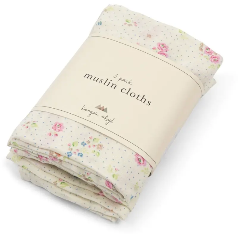 Konges Sløjd Nonoka 3 Pak Muslin Cloth Gots 1