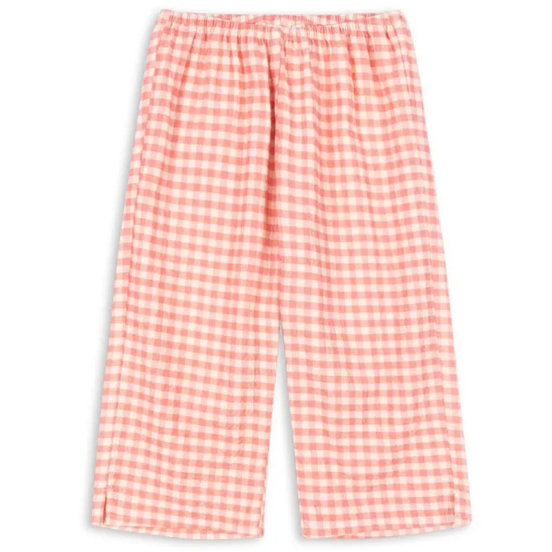 Konges Sløjd Peach Blossom Check Rhw X Ks Bella Bukser Gots 1