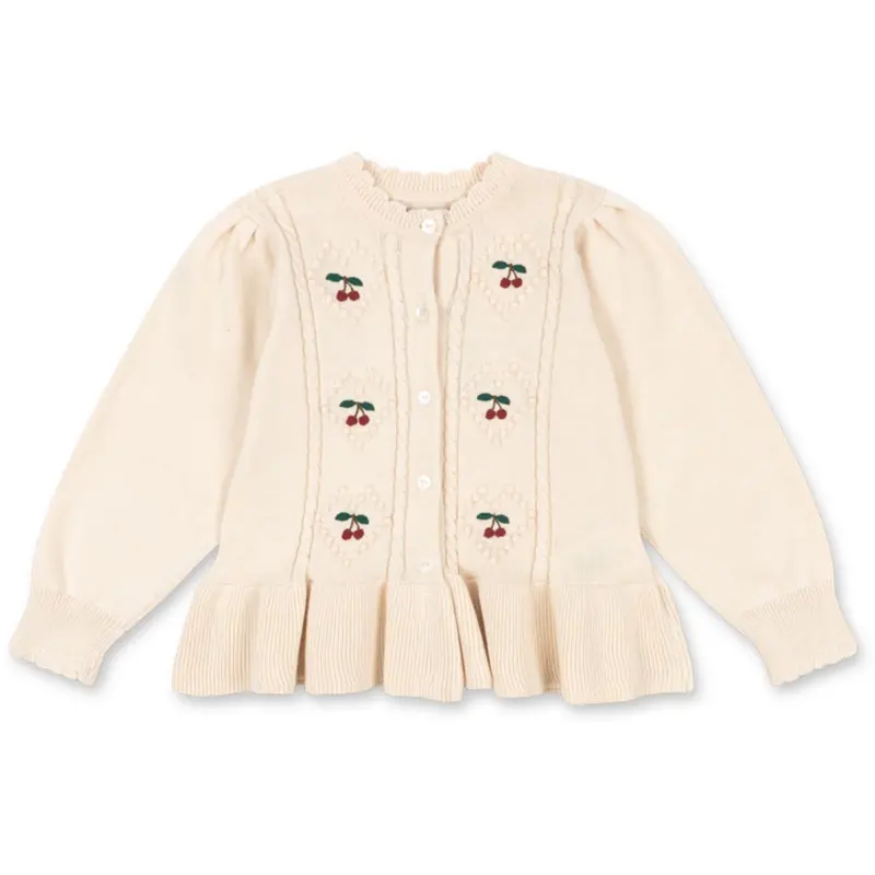 Konges Sløjd Pearled Ivory Soleil Cardigan Gots 1