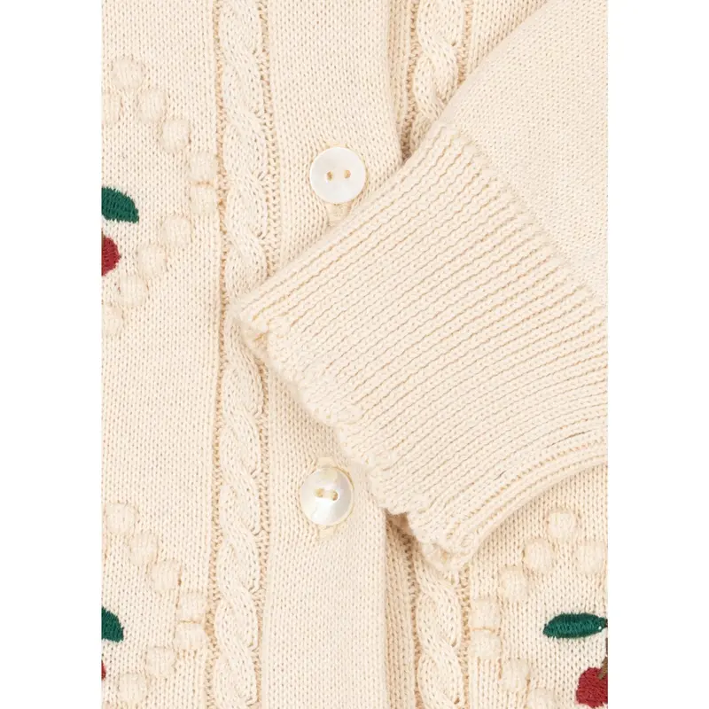 Konges Sløjd Pearled Ivory Soleil Cardigan Gots 2