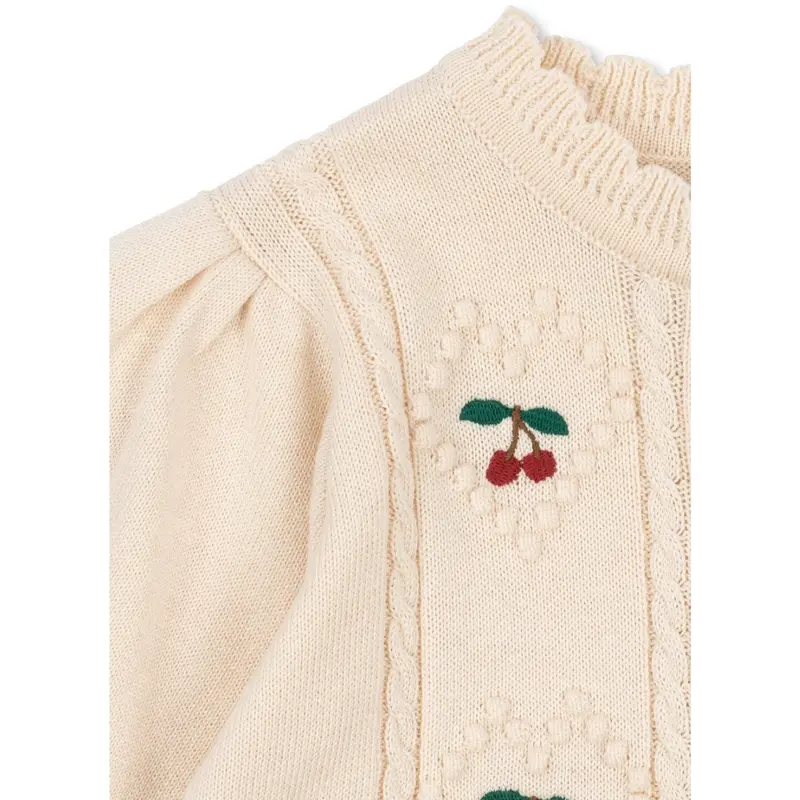 Konges Sløjd Pearled Ivory Soleil Cardigan Gots 3