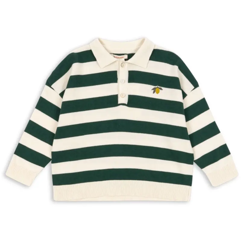 Konges Sløjd Pine Grove Stripe Manis Strik Polo 1