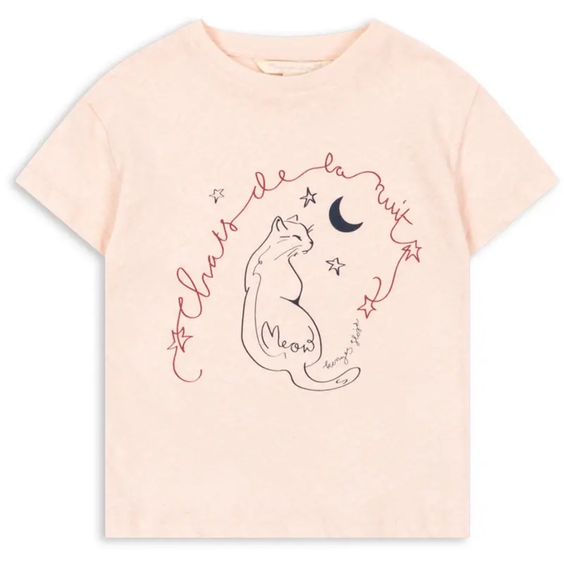Konges Sløjd Pink/Meow Era Tee Ocs 1