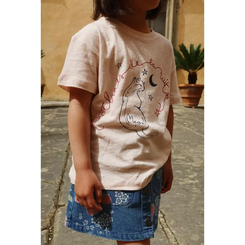 Konges Sløjd Pink/Meow Era Tee Ocs 2