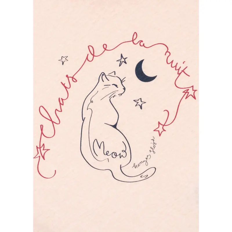 Konges Sløjd Pink/Meow Era Tee Ocs 4