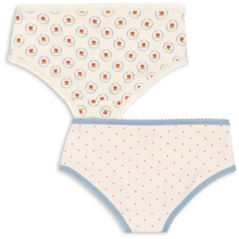 Konges Sløjd Pirouette Dot/Mirage Basic 2 Pak Girl Underbukser Gots 3